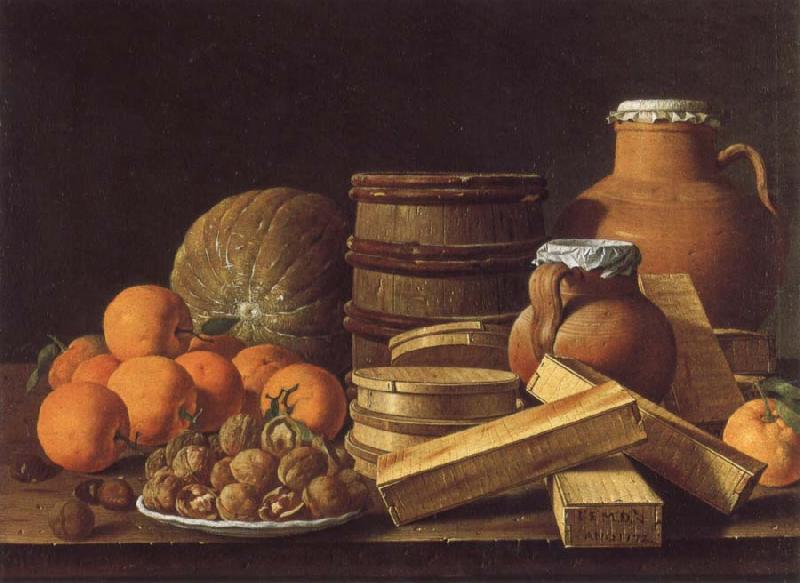 MELeNDEZ, Luis Still life with Oranges and Walnuts